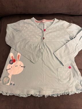 Marks & Spencer Light Blue bunny top size 6-7